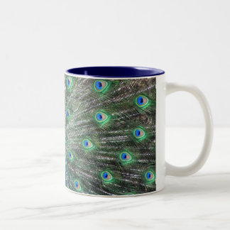 De Café Em Dois Tons Caneca do pavão