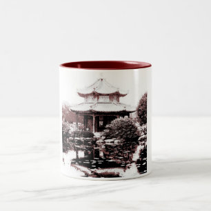 De Café Em Dois Tons Caneca do pavilhão