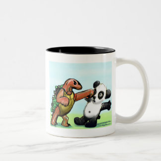 De Café Em Dois Tons Caneca do perfurador da panda