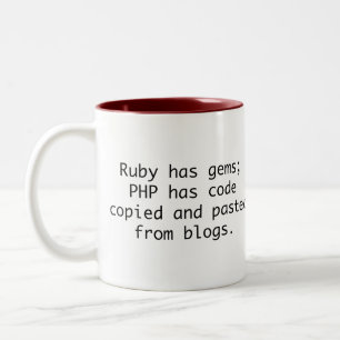 De Café Em Dois Tons Caneca do PHP Snark
