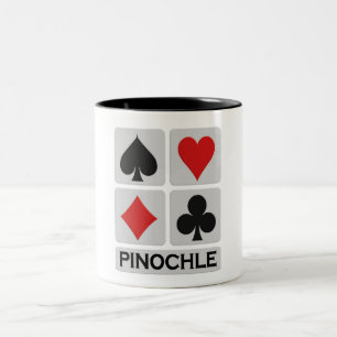 De Café Em Dois Tons Caneca do Pinochle - escolha o estilo & a cor