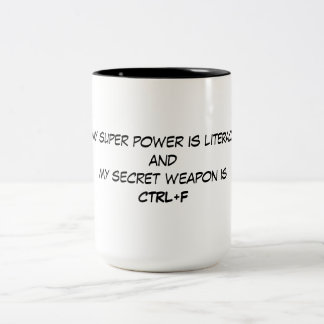 De Café Em Dois Tons Caneca do poder super