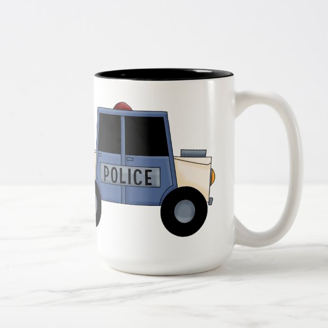 De Café Em Dois Tons Caneca do polícia do mundo a grande (Direita)