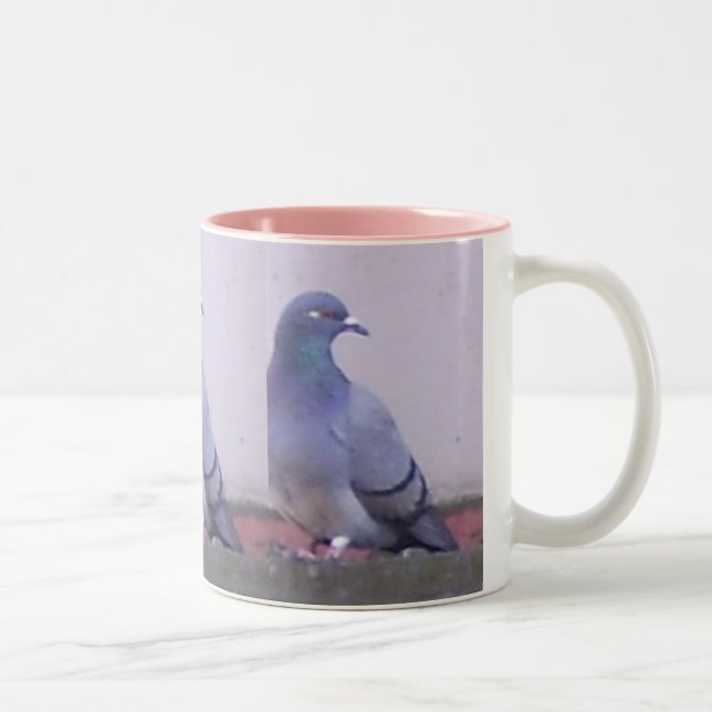 De Café Em Dois Tons Caneca do pombo (Direita)