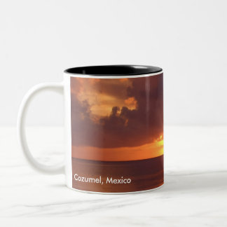 De Café Em Dois Tons Caneca do por do sol