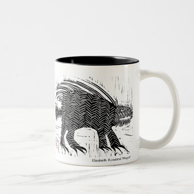 De Café Em Dois Tons Caneca do porco- (Direita)
