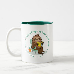 De Café Em Dois Tons caneca do Portland Prepared Book Club