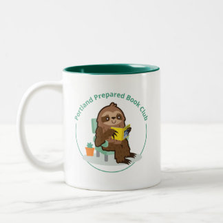De Café Em Dois Tons caneca do Portland Prepared Book Club