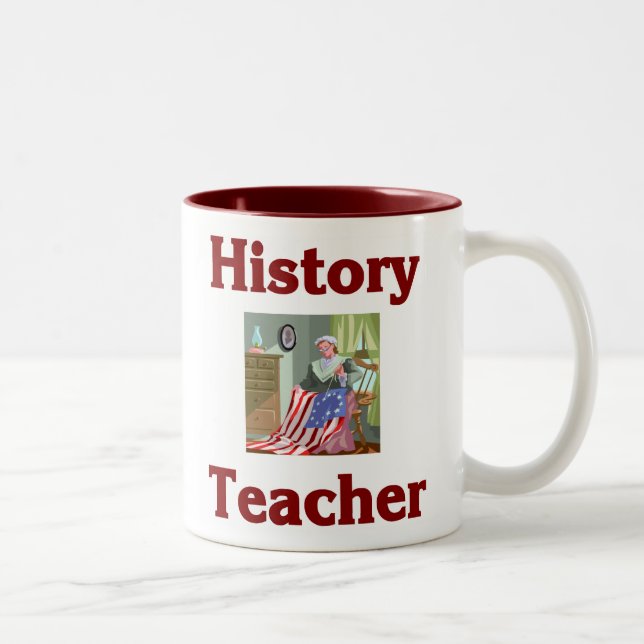De Café Em Dois Tons Caneca do professor da história (Direita)