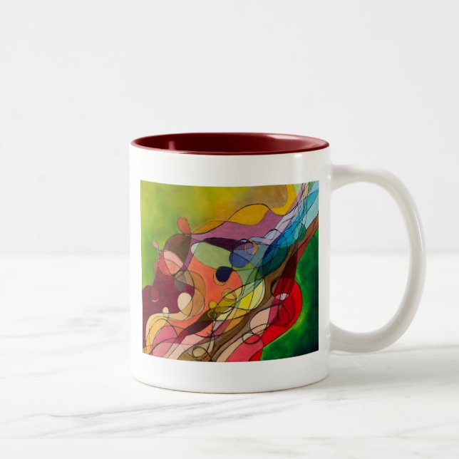 De Café Em Dois Tons Caneca do progresso (Direita)