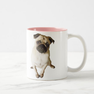 De Café Em Dois Tons caneca do pug
