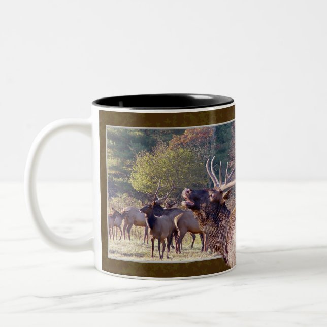 De Café Em Dois Tons Caneca do rebanho dos alces (Esquerda)