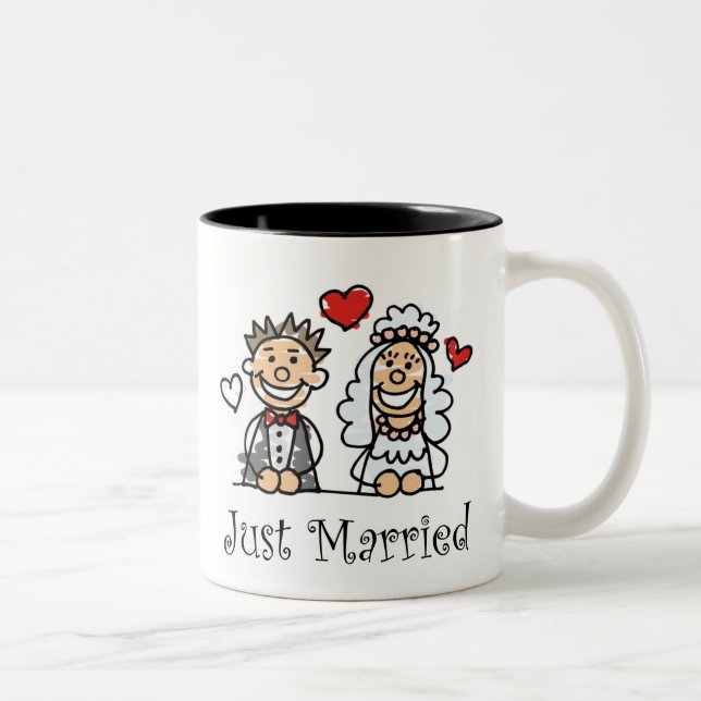 De Café Em Dois Tons Caneca do recem casados (Direita)