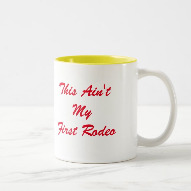 De Café Em Dois Tons Caneca do rodeio (Direita)