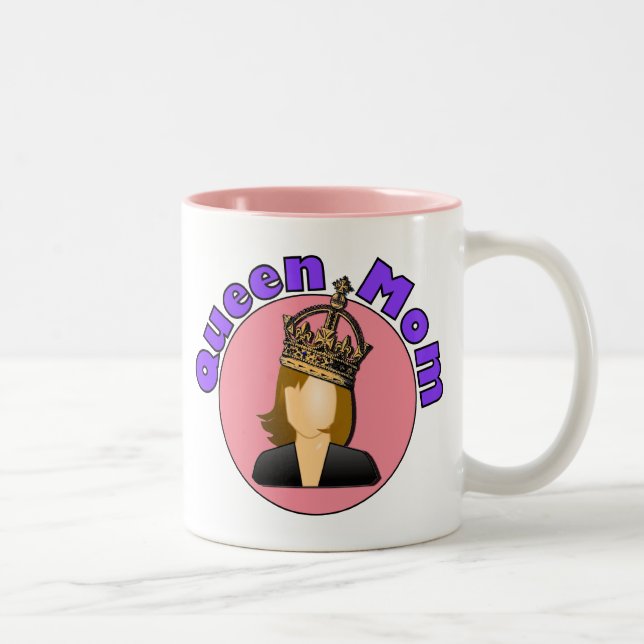 De Café Em Dois Tons Caneca do rosa da mamã da rainha (Direita)