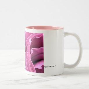 De Café Em Dois Tons Caneca do rosa do rosa do 4:8 dos Philippians