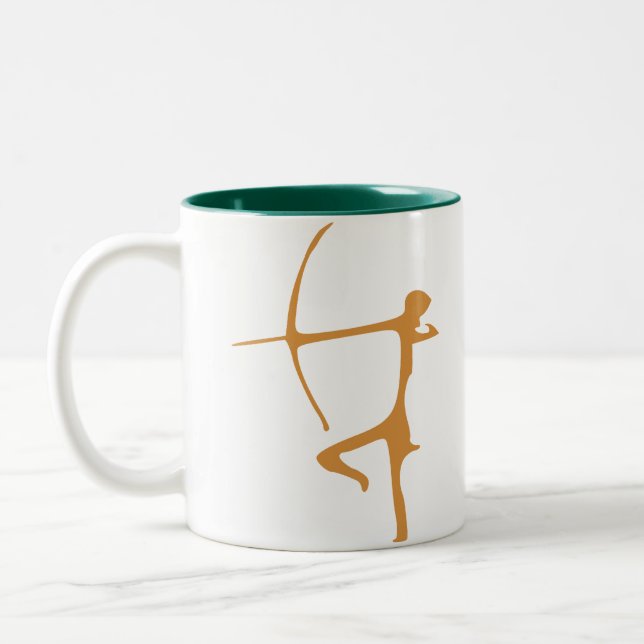 De Café Em Dois Tons Caneca do Sagitário (Esquerda)