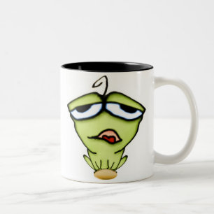 De Café Em Dois Tons Caneca do sapo dos desenhos animados