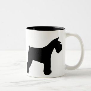 De Café Em Dois Tons Caneca do Schnauzer
