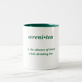 De Café Em Dois Tons caneca do Sereni-chá