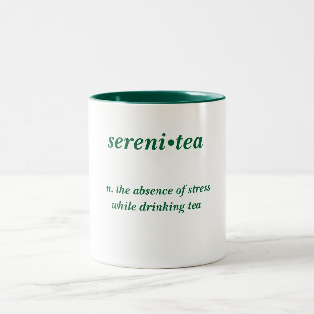 De Café Em Dois Tons caneca do Sereni-chá (Centro)