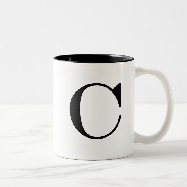 De Café Em Dois Tons Caneca do Serif C (Direita)