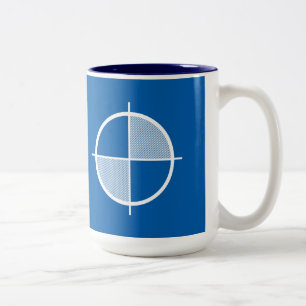 De Café Em Dois Tons Caneca do símbolo da elevação (luz)