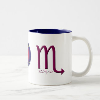 De Café Em Dois Tons Caneca do símbolo do zodíaco da Escorpião