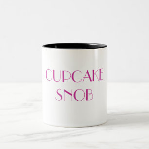 De Café Em Dois Tons Caneca do SNOBE do CUPCAKE