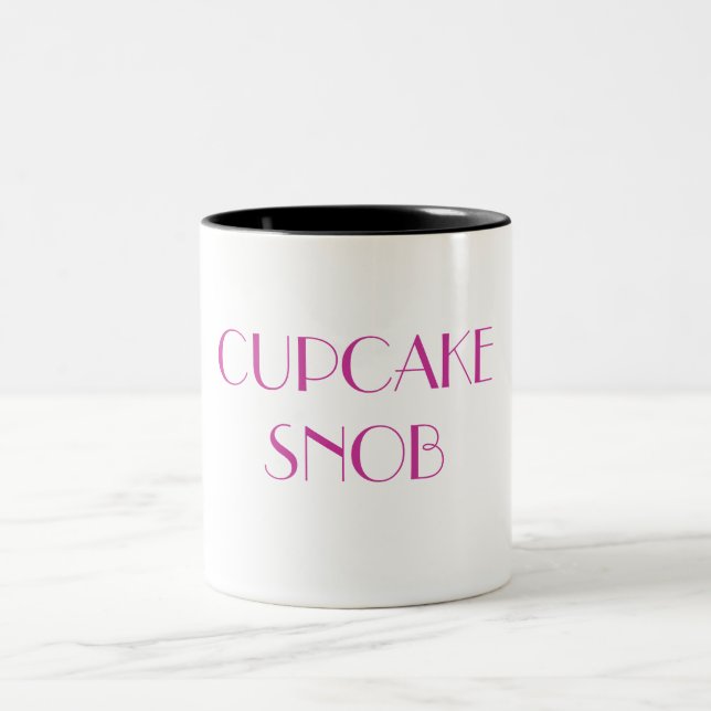 De Café Em Dois Tons Caneca do SNOBE do CUPCAKE (Centro)