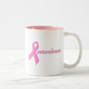 De Café Em Dois Tons Caneca do sobrevivente do cancro da mama