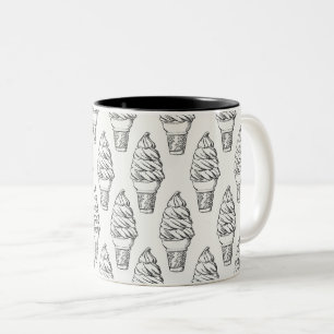 De Café Em Dois Tons Caneca do sorvete
