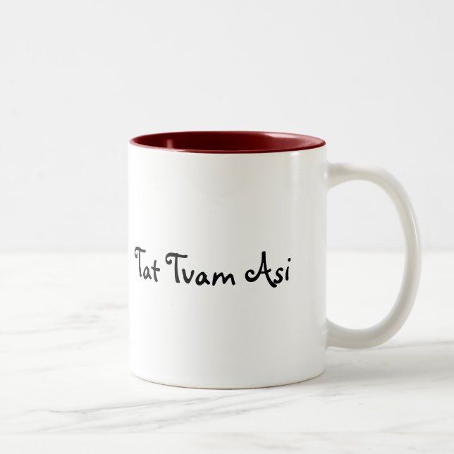 De Café Em Dois Tons Caneca do Tat Tvam Asi- (Direita)
