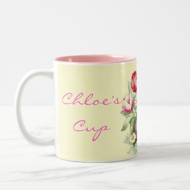 De Café Em Dois Tons Caneca do tempo do coelho (Esquerda)