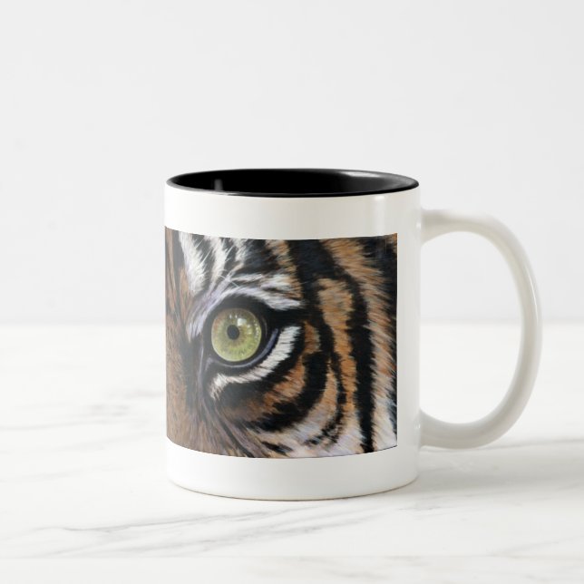 De Café Em Dois Tons Caneca do tigre (Direita)