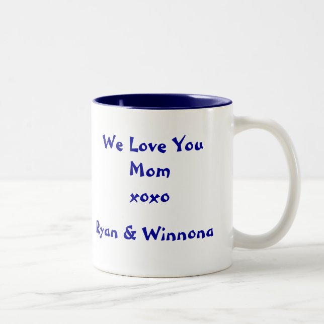 De Café Em Dois Tons Caneca do trabalho (Direita)