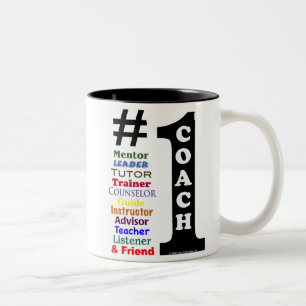 De Café Em Dois Tons Caneca do treinador #1