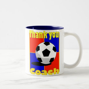 De Café Em Dois Tons Caneca do treinador do futebol