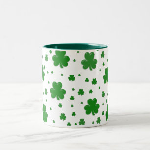 De Café Em Dois Tons Caneca do trevo
