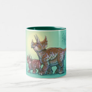 De Café Em Dois Tons Caneca do Triceratops