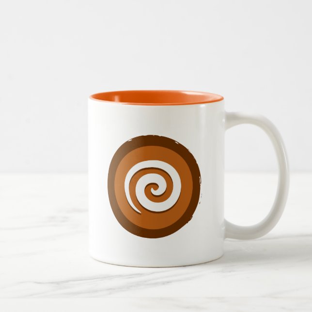 De Café Em Dois Tons Caneca do "universo" da ioga (Direita)