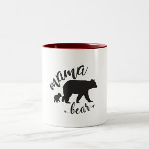De Café Em Dois Tons Caneca do urso do Mama