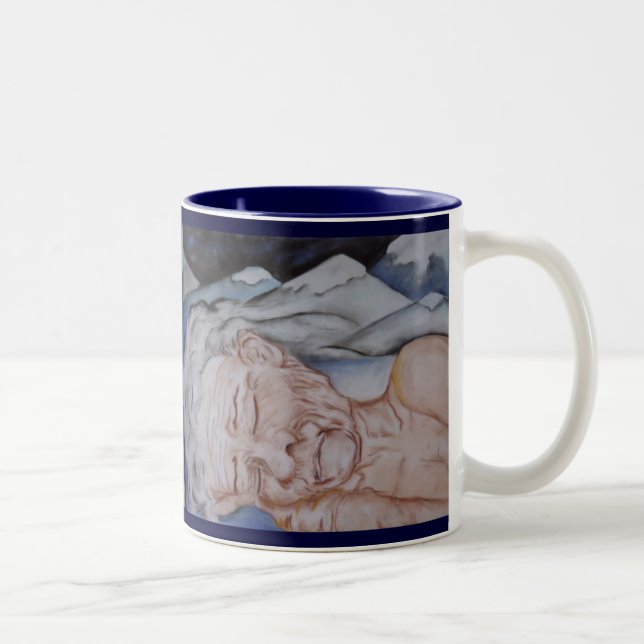 De Café Em Dois Tons Caneca do verão/inverno (Direita)