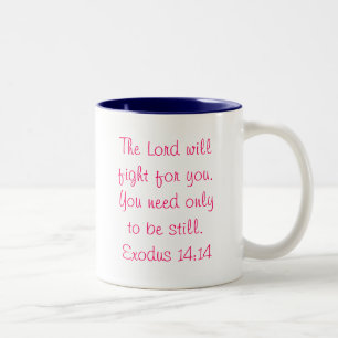 De Café Em Dois Tons Caneca do verso da bíblia