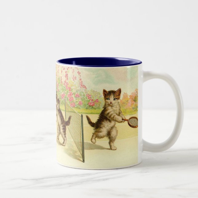 De Café Em Dois Tons Caneca do vintage do tênis (Direita)