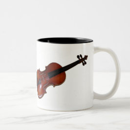 De Café Em Dois Tons Caneca do violino - pode você ouvir a música?