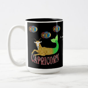 De Café Em Dois Tons Caneca do zodíaco do sinal do nascimento do