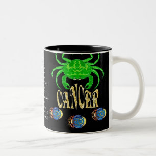 De Café Em Dois Tons Caneca do zodíaco do sinal do nascimento do cance