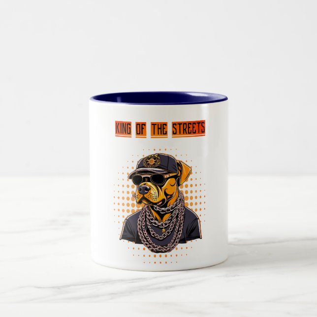 De Café Em Dois Tons Caneca DOG KING (Centro)