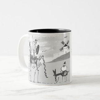 De Café Em Dois Tons Caneca Dom Quixote